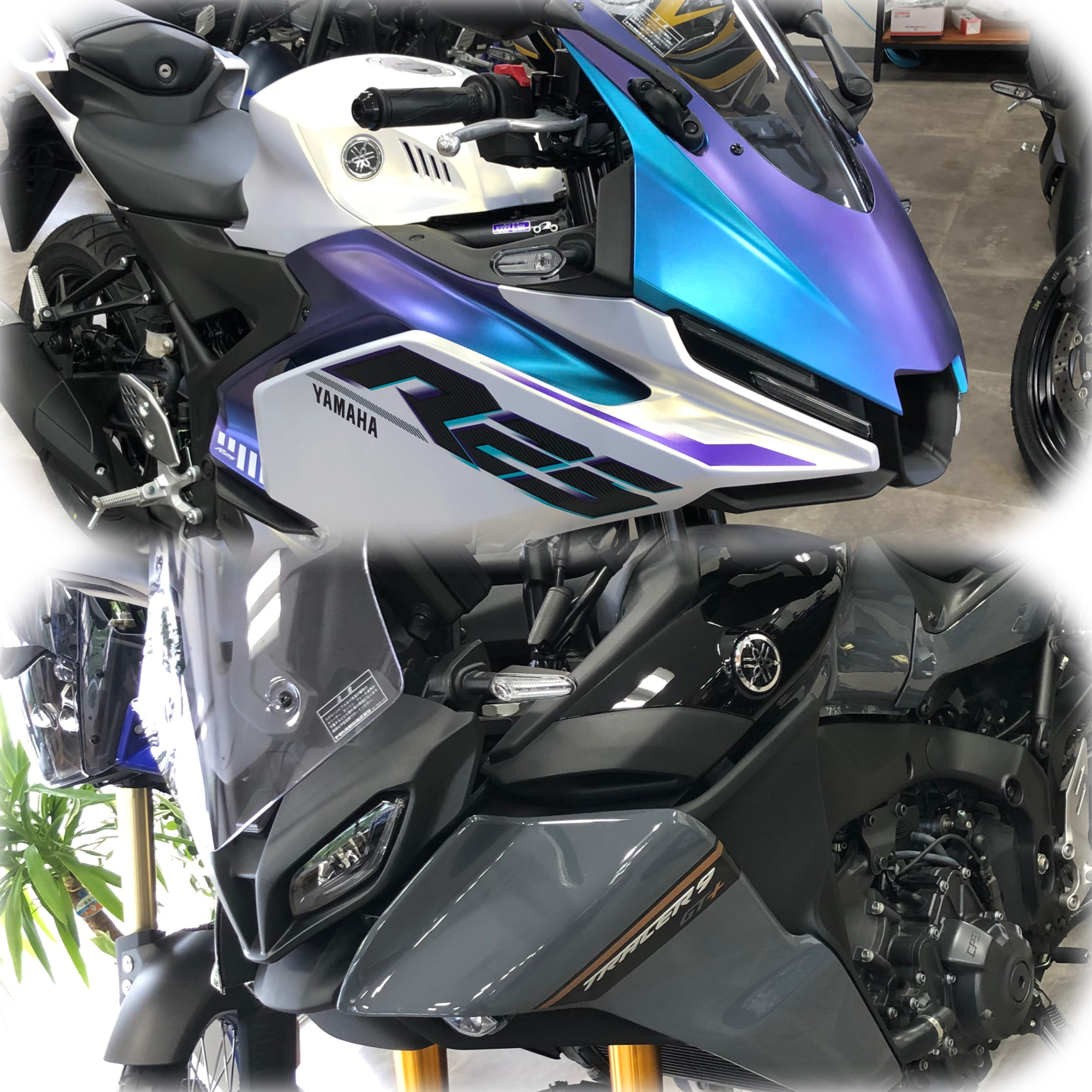 2025年モデルYZF-R25と中古TRACER9GT+が入荷しました